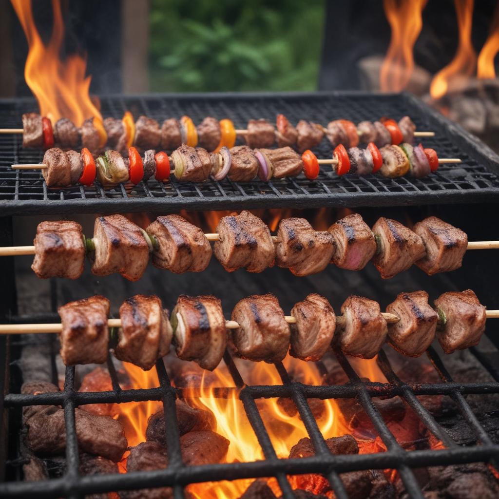 Мягкий шашлык из говядины: пошаговое плетение косички из мяса на углях